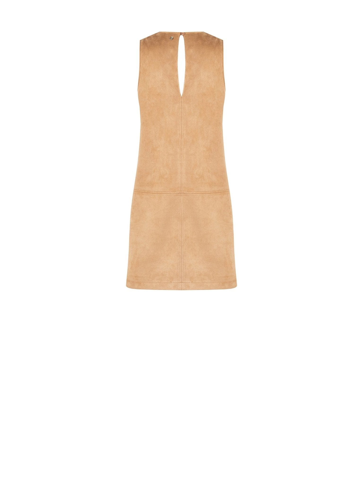 Abito Corto a Trapezio in Simil Dainetto - RINASCIMENTO - CFC0123903003 - World Fashion