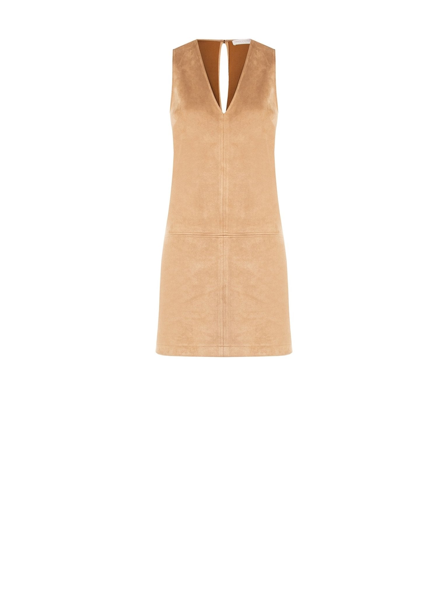 Abito Corto a Trapezio in Simil Dainetto - RINASCIMENTO - CFC0123903003 - World Fashion