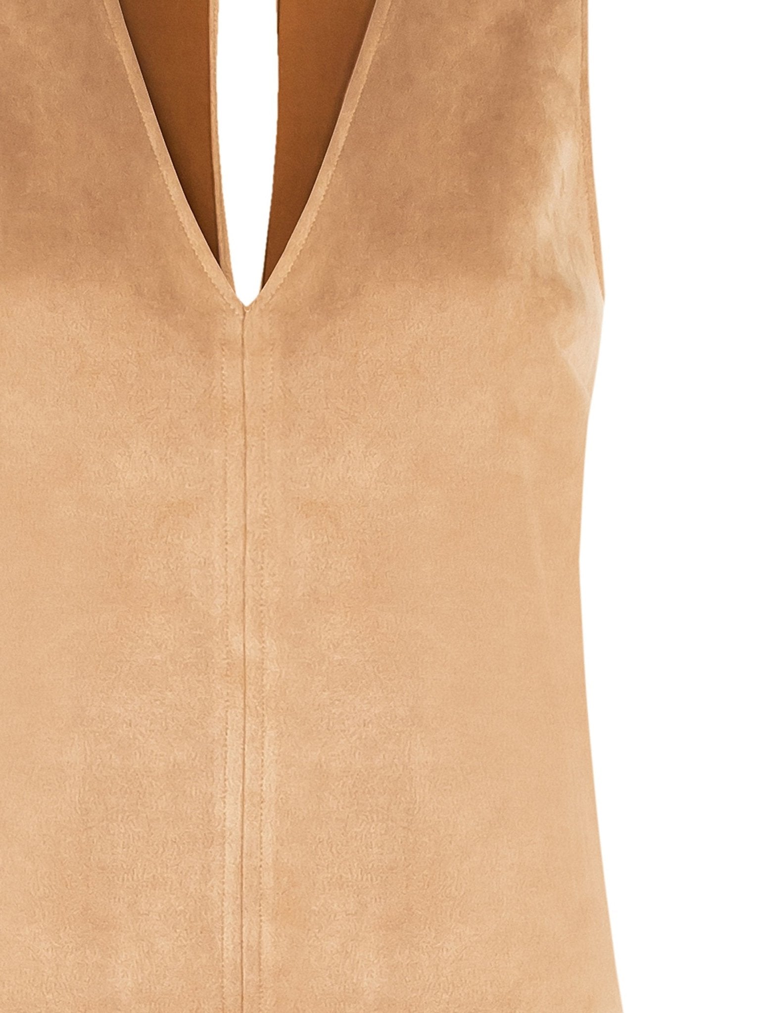 Abito Corto a Trapezio in Simil Dainetto - RINASCIMENTO - CFC0123903003 - World Fashion