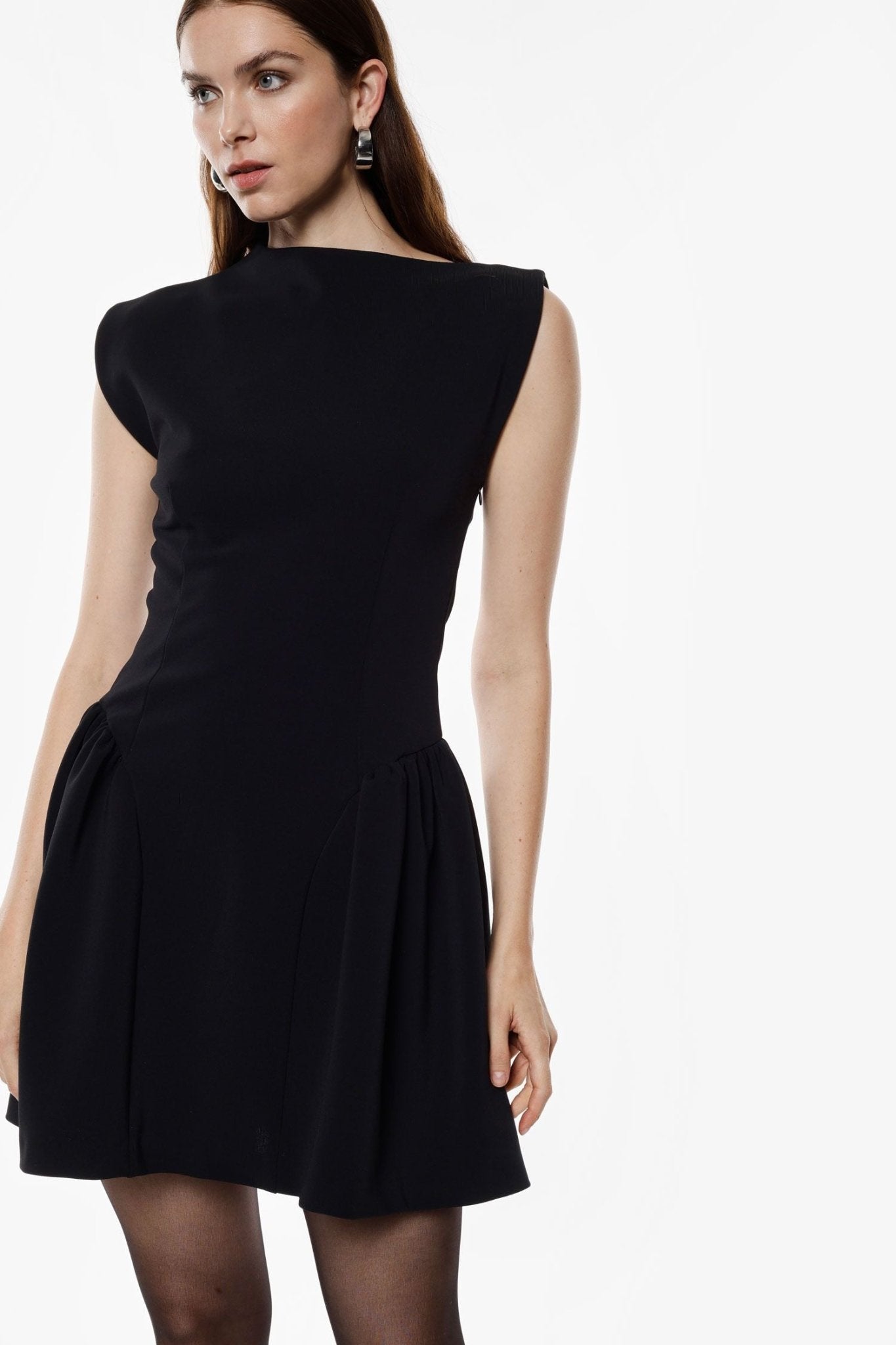 Abito corto svasato senza maniche giro barca Donna - IMPERIAL - AFUSKND - World Fashion