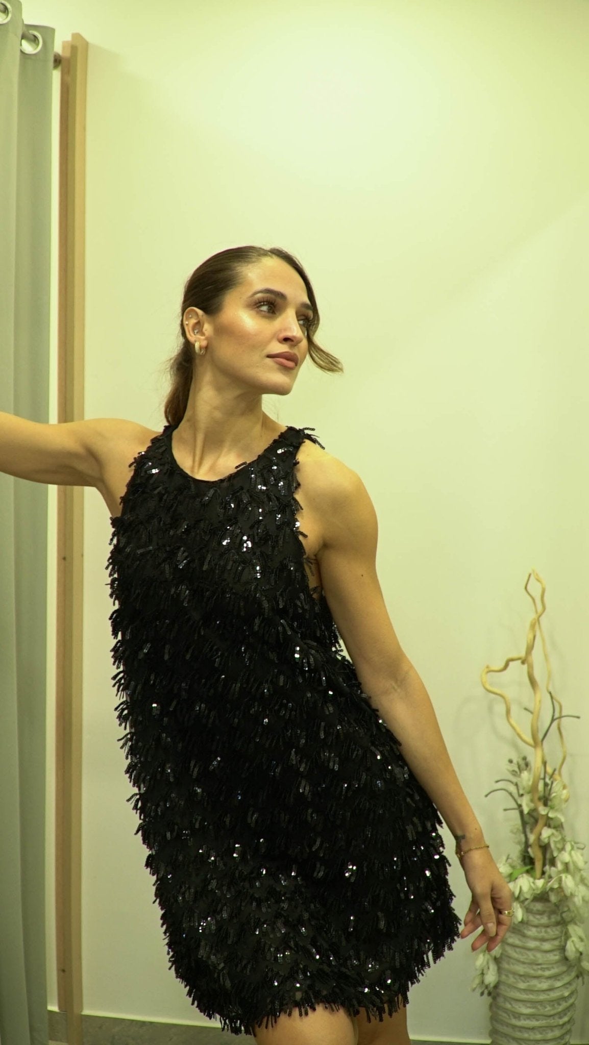 Abito Corto Tulle e Paillettes - VICOLO - TF1151 - World Fashion