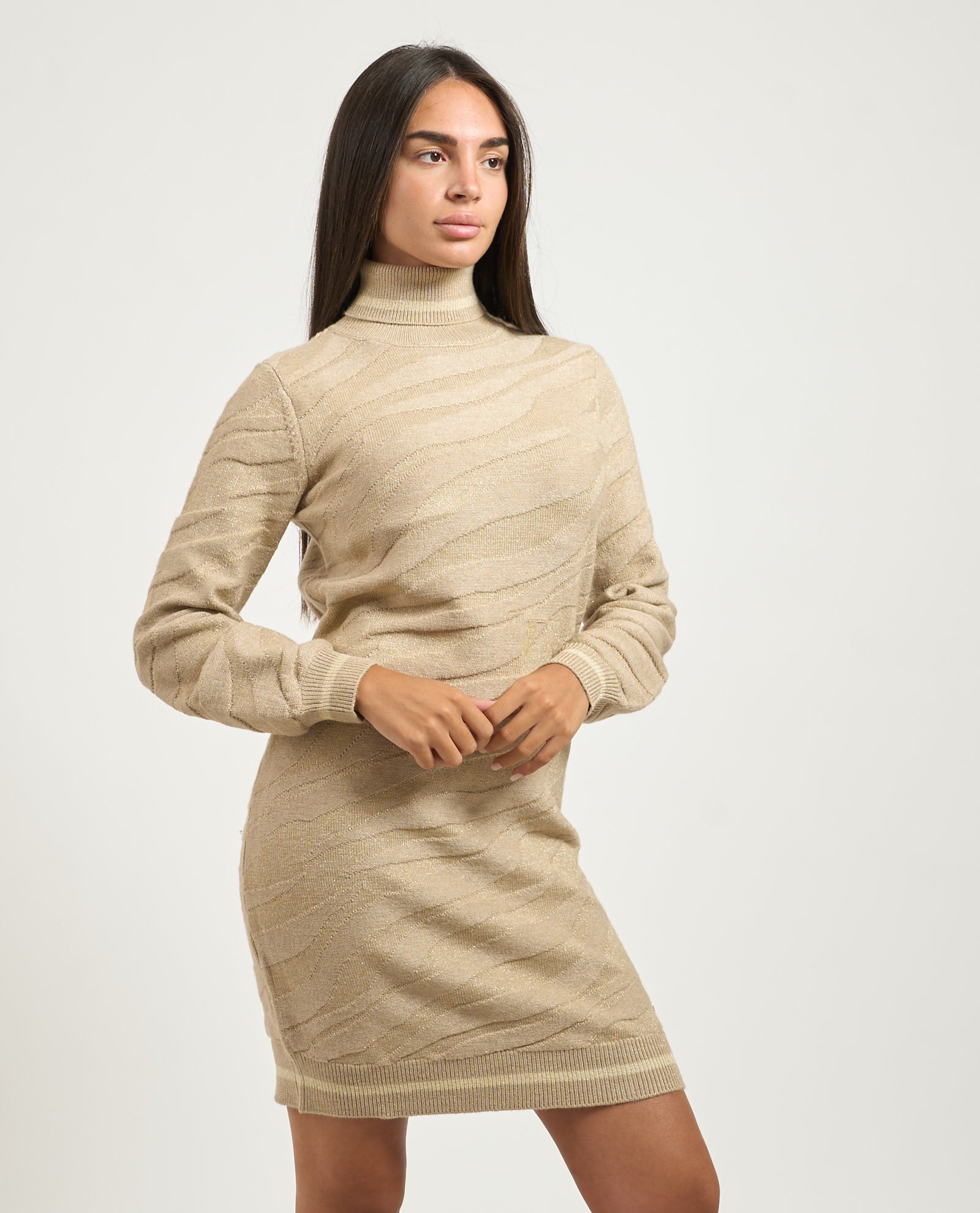 Abito Donna In Maglia, Dolcevita Donna - Yes Zee - World Fashion