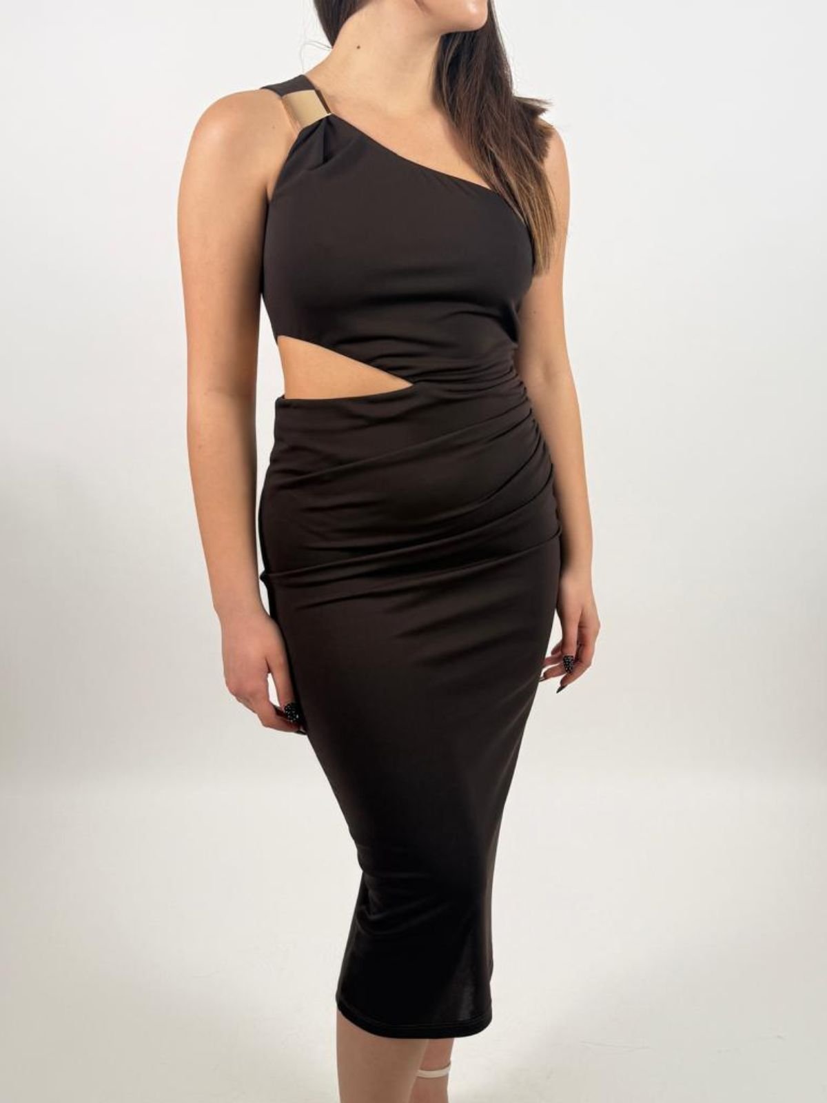 Abito In Jersey Monospalla Donna - Gaudì Fashion - World Fashion