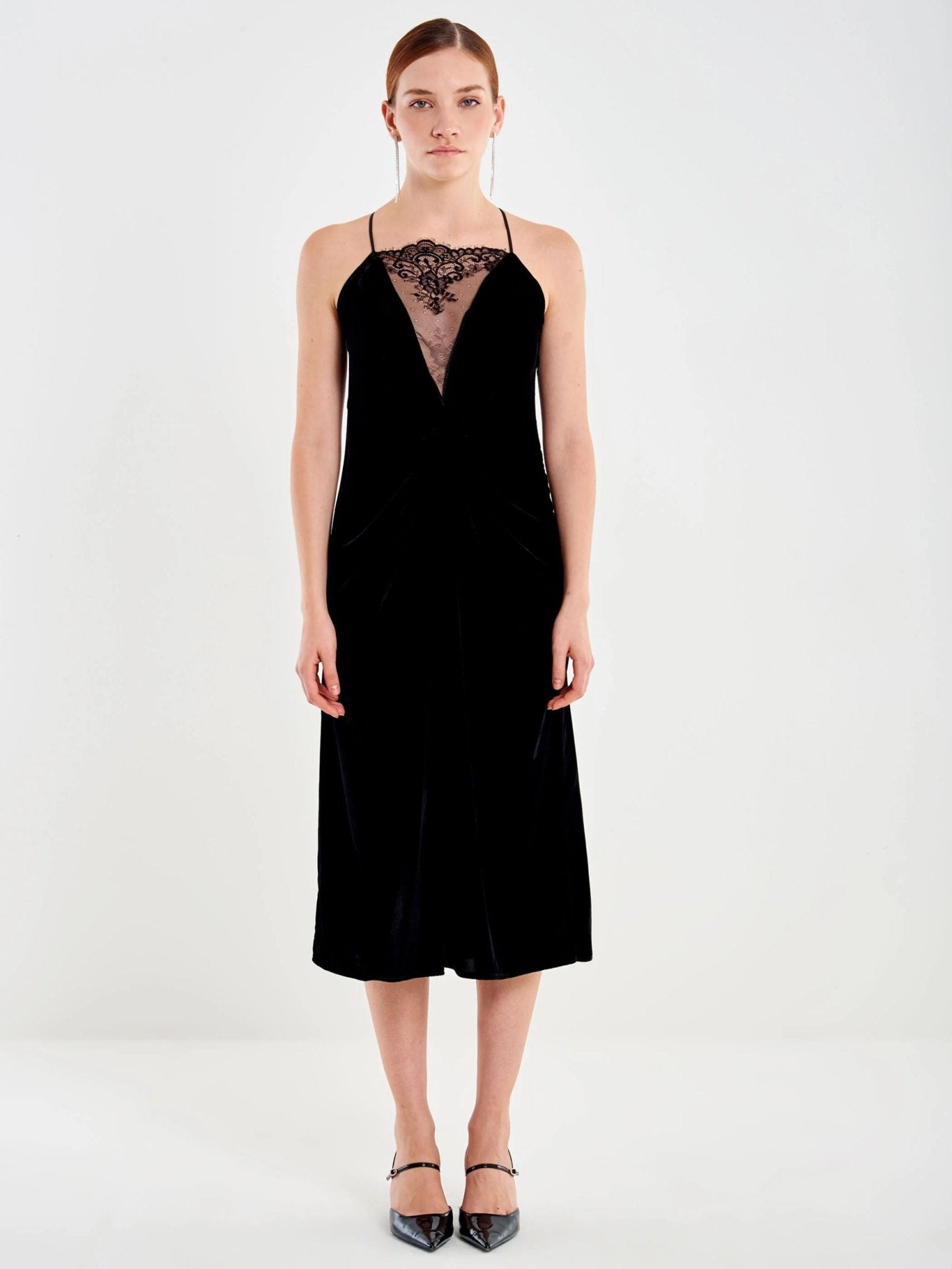 Abito in velluto lungo - VICOLO - TF0400 - World Fashion