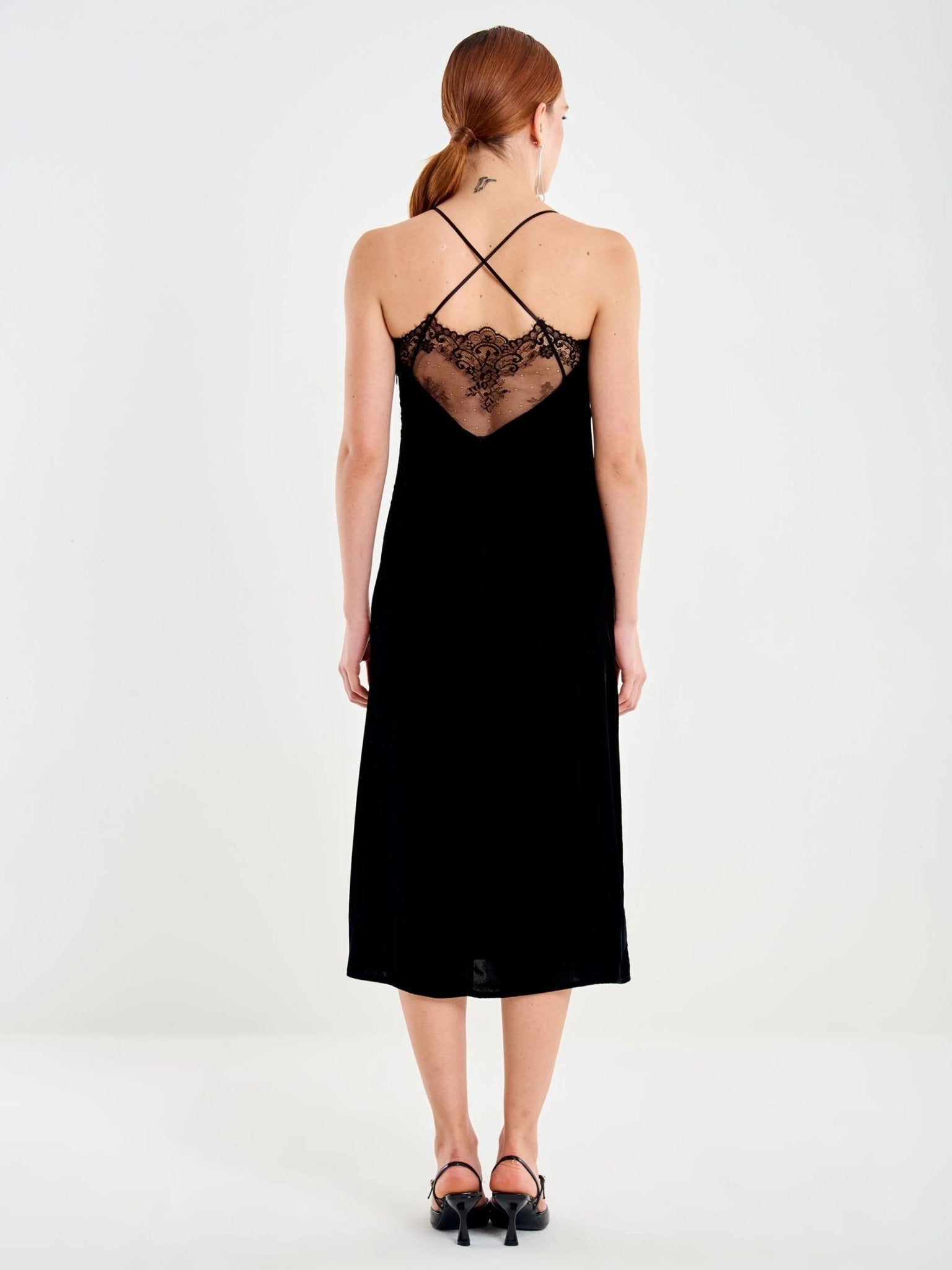 Abito in velluto lungo - VICOLO - TF0400 - World Fashion