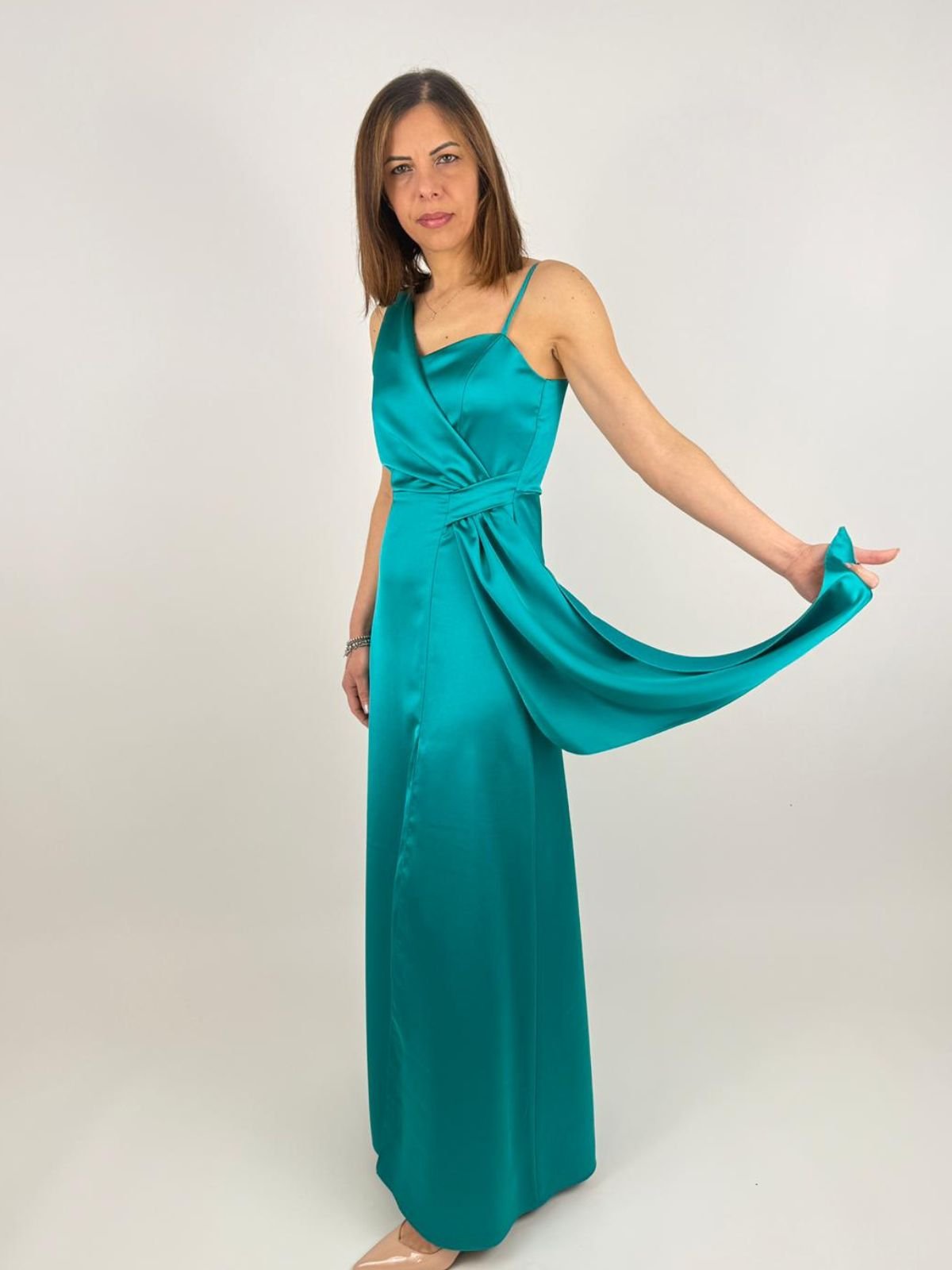 Abito lungo con drappeggio Donna - Rinascimento - World Fashion