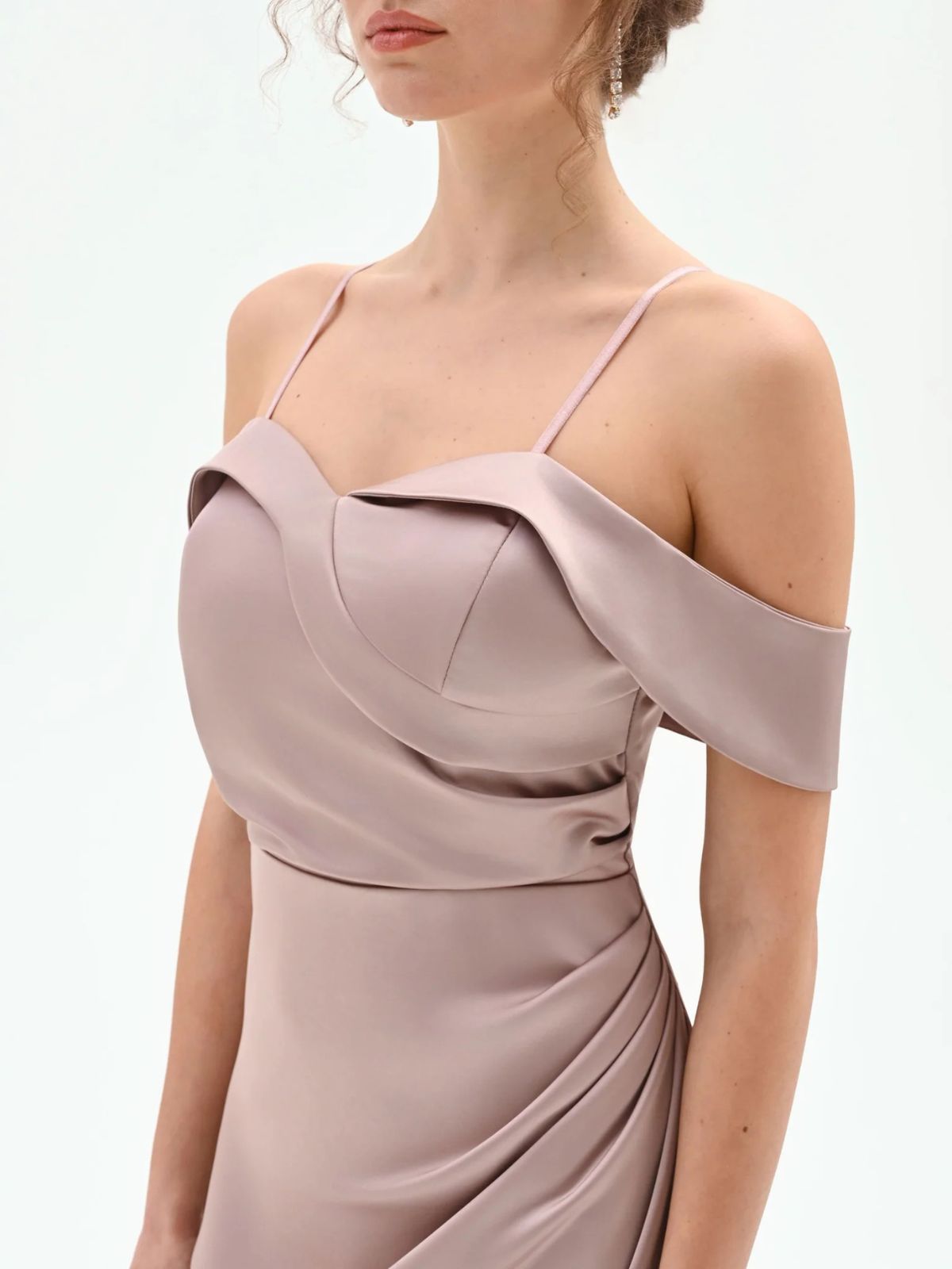 Abito lungo con drappeggio e spacco Donna - Rinascimento - World Fashion