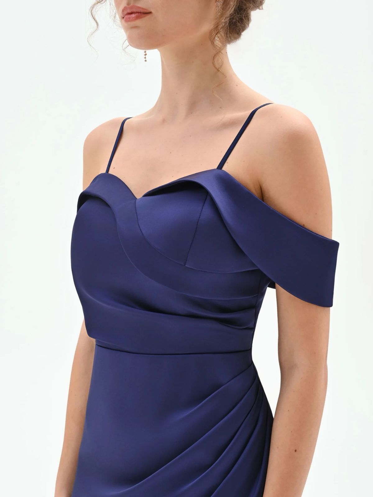 Abito lungo con drappeggio e spacco Donna - Rinascimento - World Fashion