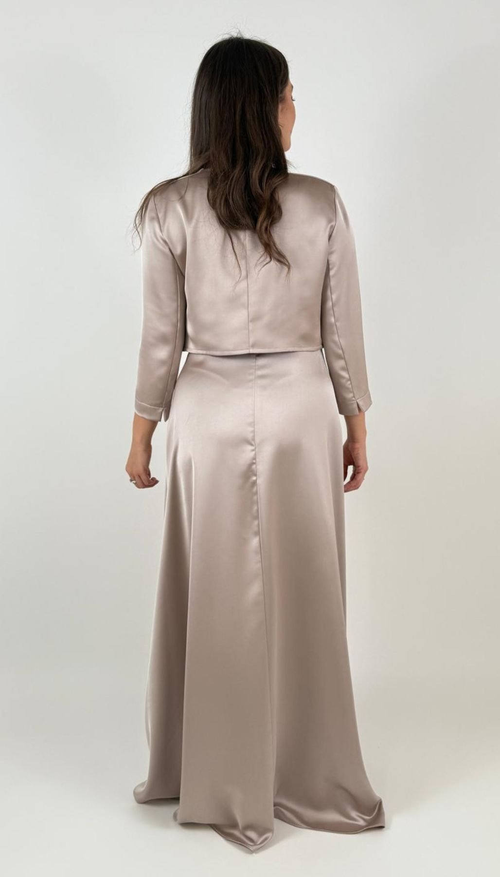 Abito Lungo Con Inserto In Tulle Donna - Rinascimento - World Fashion