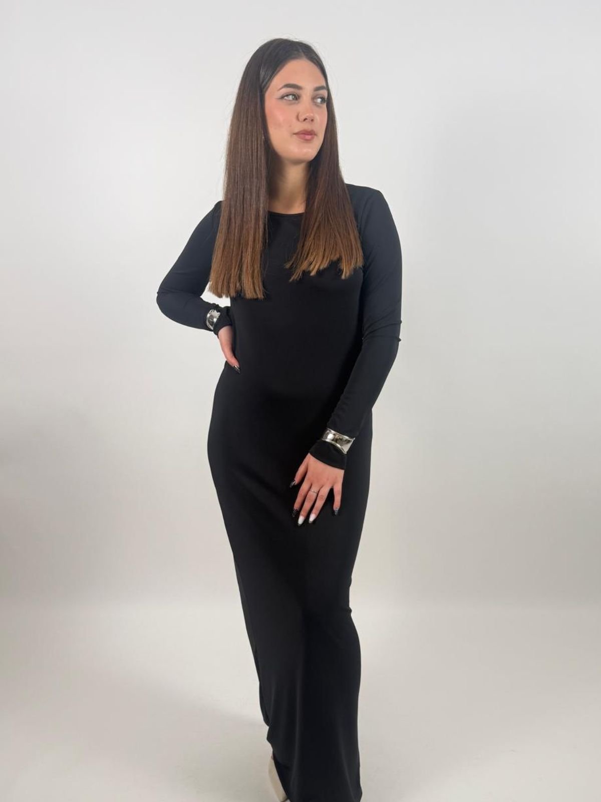 Abito lungo con scollatura dietro Donna - Imperial - World Fashion