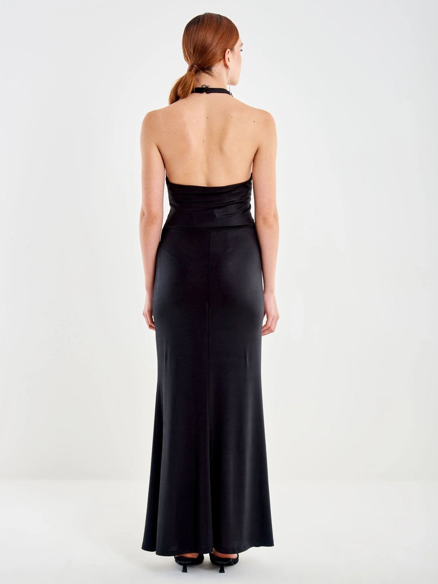 Abito lungo con scollo a v - VICOLO - UF0140 - World Fashion