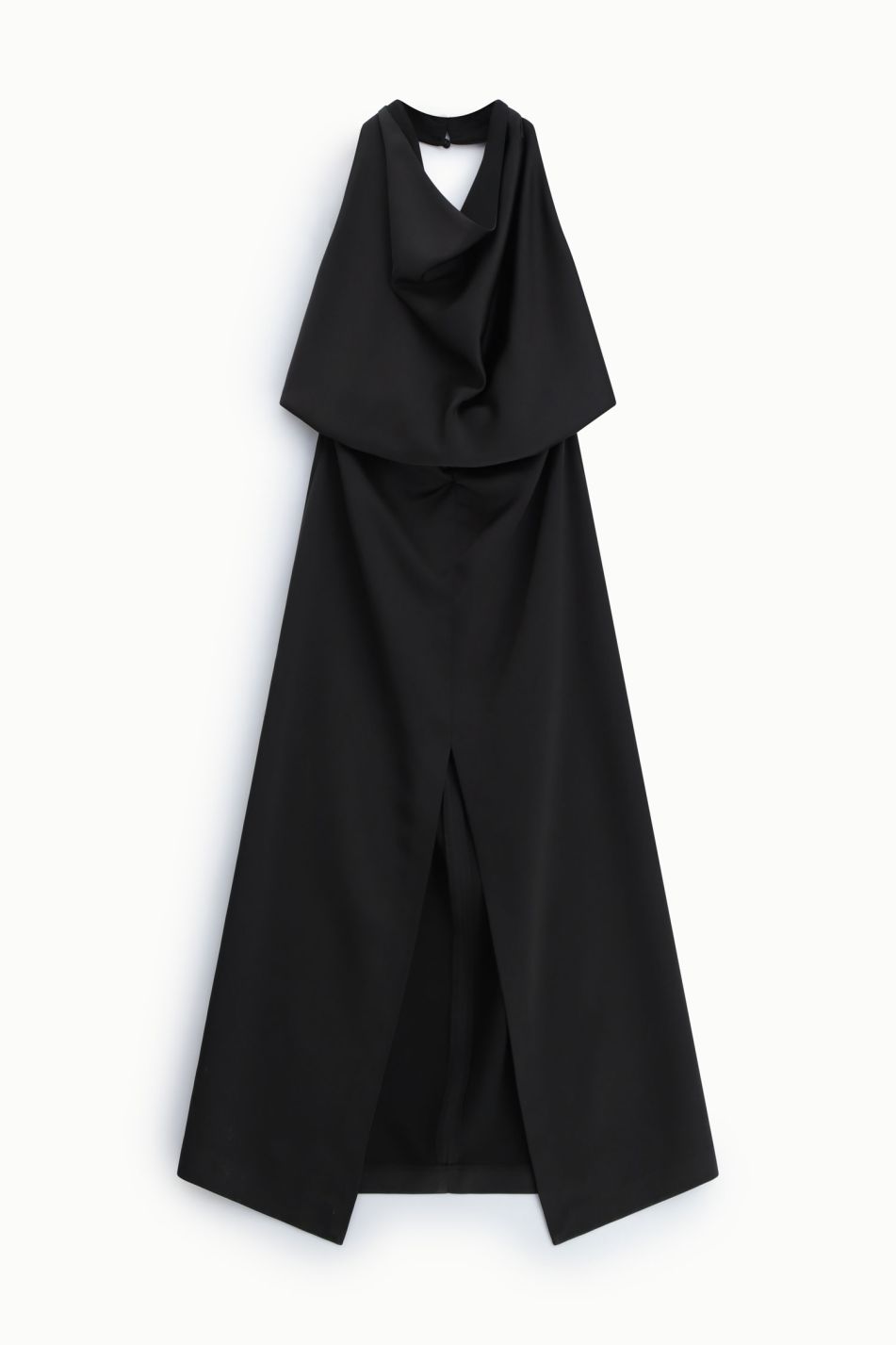 Abito lungo con scollo all'americana e spacco frontale Donna - Imperial - World Fashion