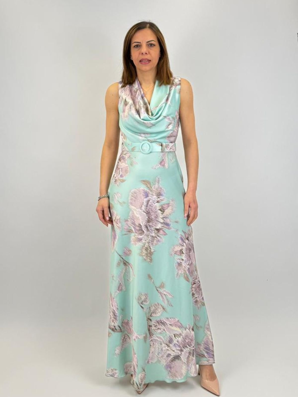 Abito lungo in tessuto fluido Donna - Rinascimento - World Fashion