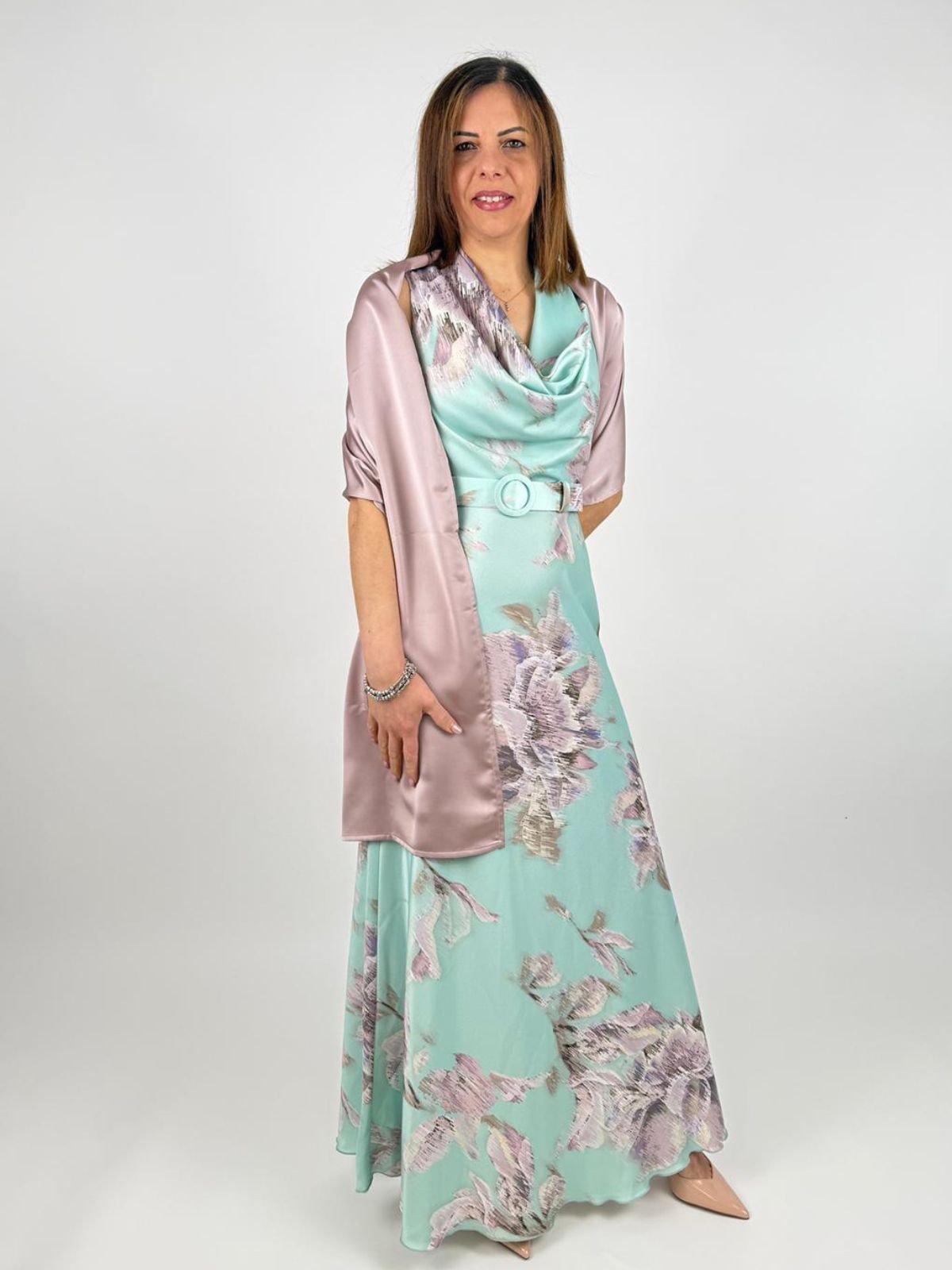 Abito lungo in tessuto fluido Donna - Rinascimento - World Fashion