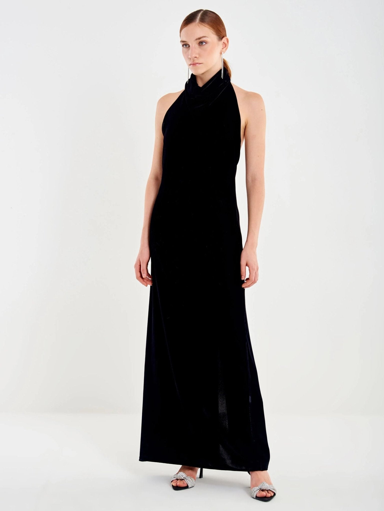 Abito lungo in velluto - VICOLO - TF0969 - World Fashion