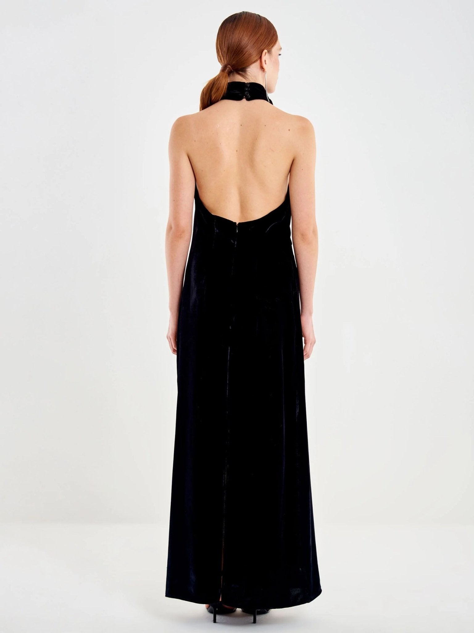 Abito lungo in velluto - VICOLO - TF0969 - World Fashion