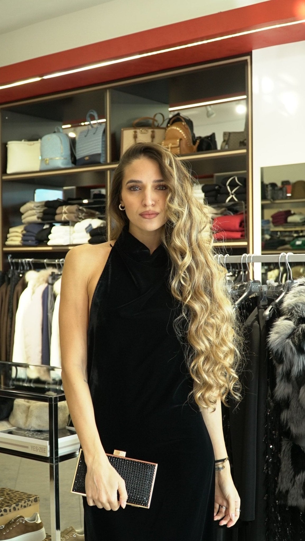 Abito lungo in velluto - VICOLO - TF0969 - World Fashion