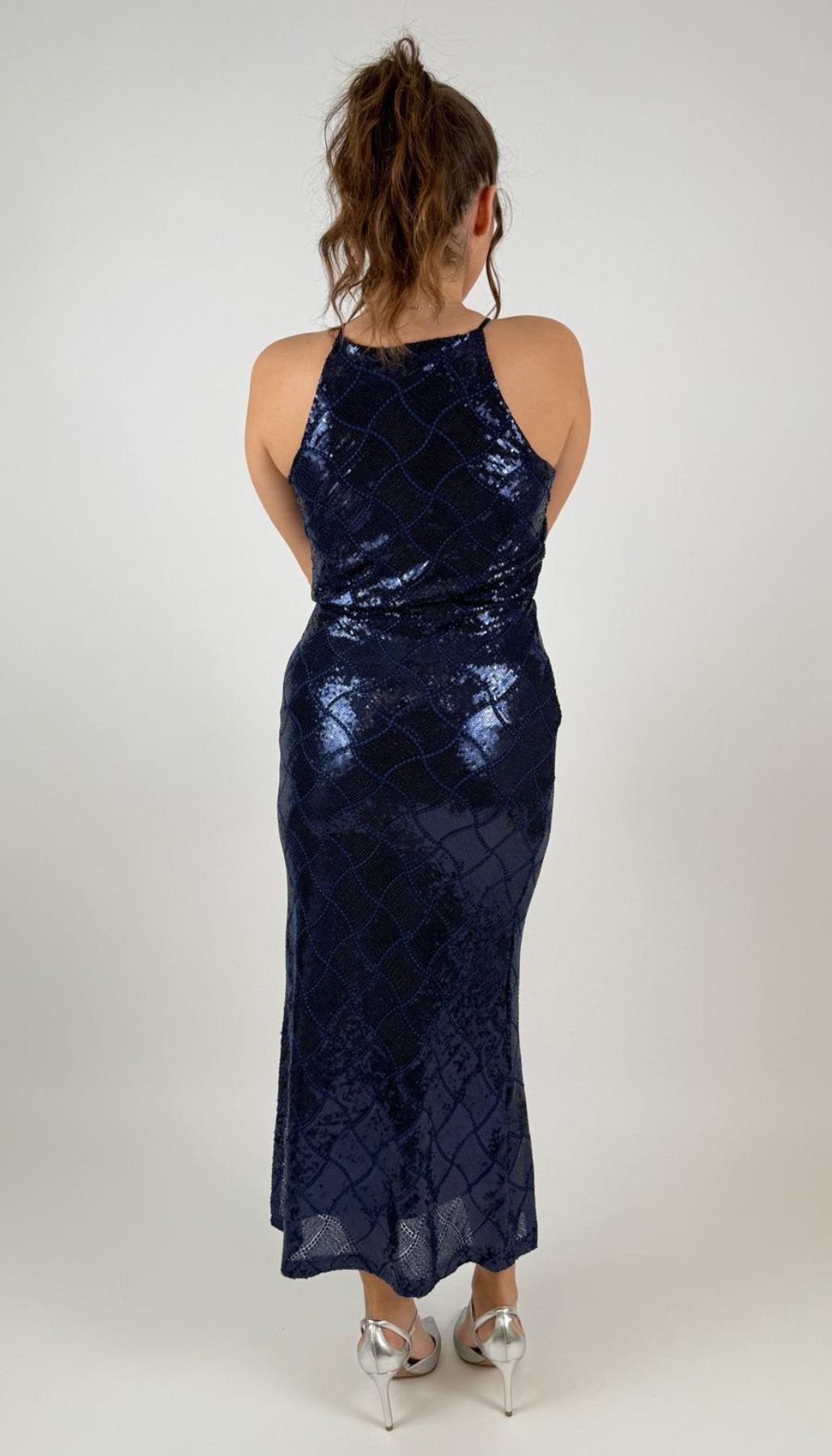 Abito paillettes con scollo all'americana Donna - Rinascimento - World Fashion