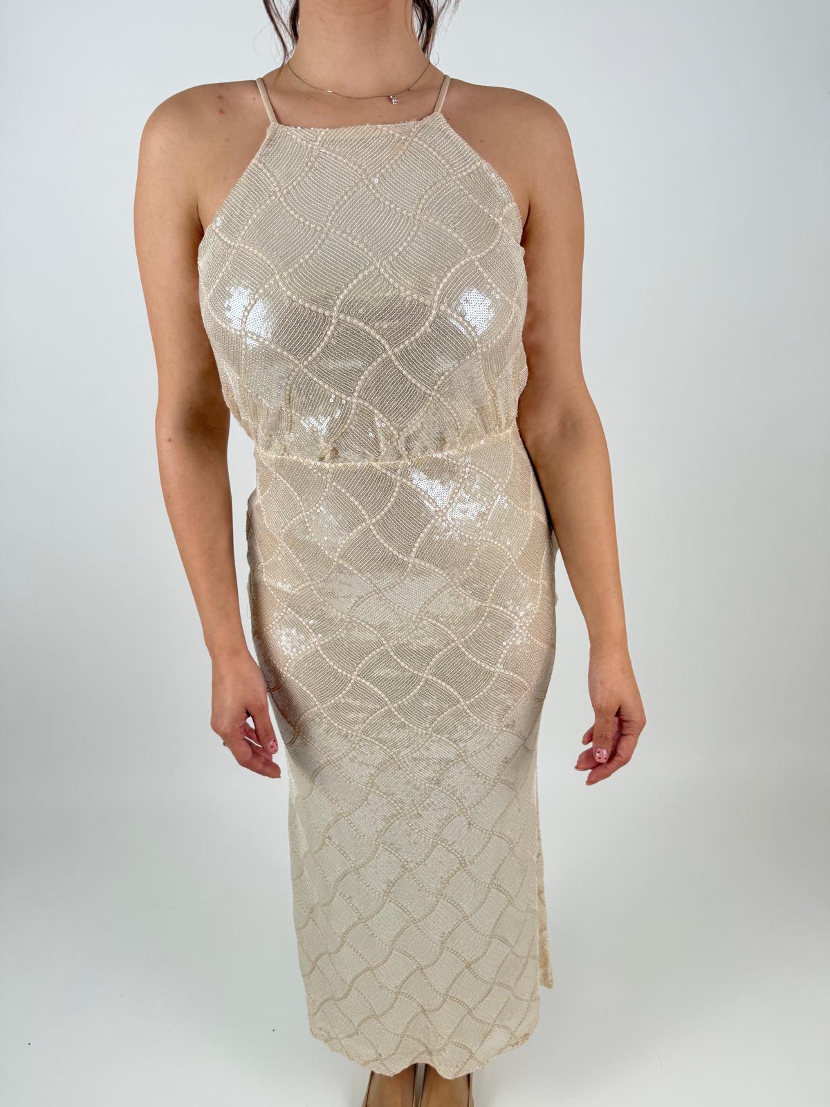 Abito paillettes con scollo all'americana Donna - Rinascimento - World Fashion