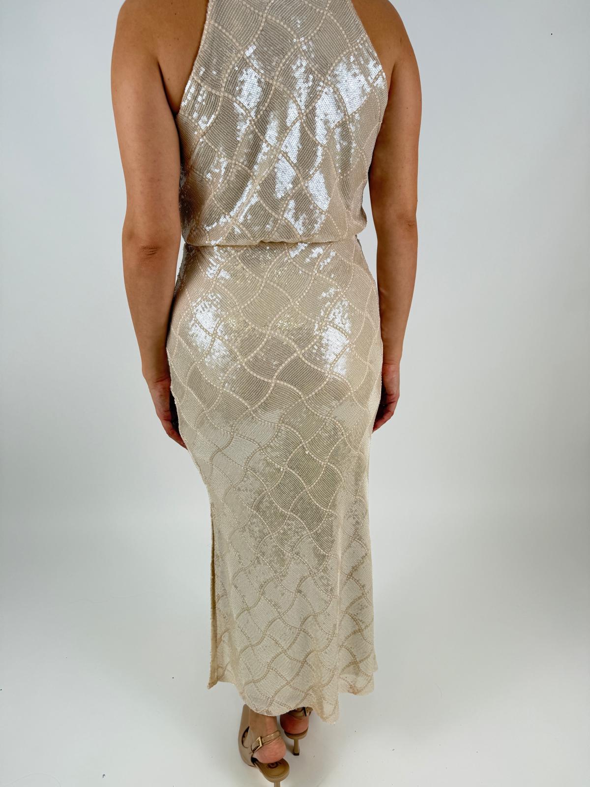 Abito paillettes con scollo all'americana Donna - Rinascimento - World Fashion