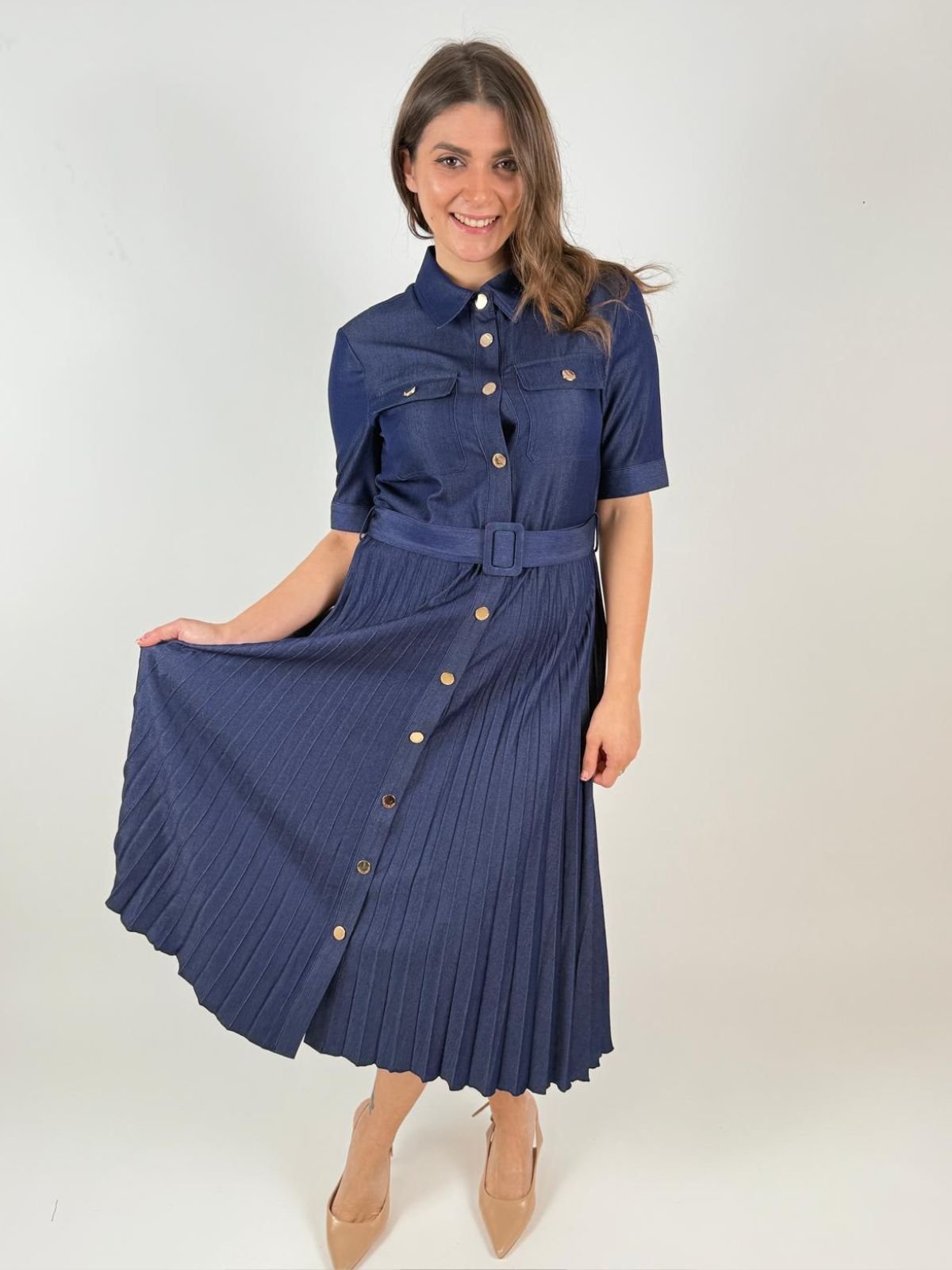 Abito regular modello chemisier midi Donna - Fracomina - World Fashion
