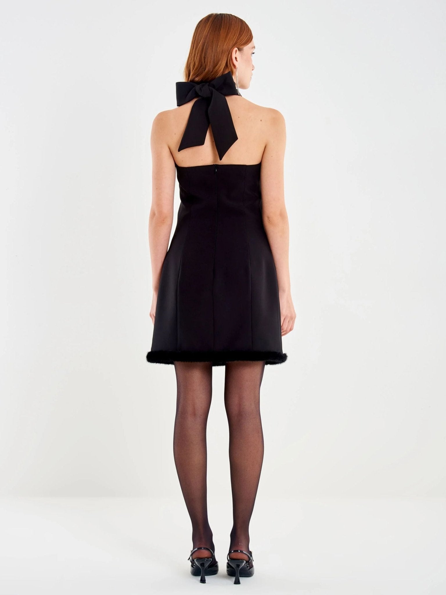 Abito scollo halter con nodo dietro al collo - VICOLO - TF0662 - World Fashion