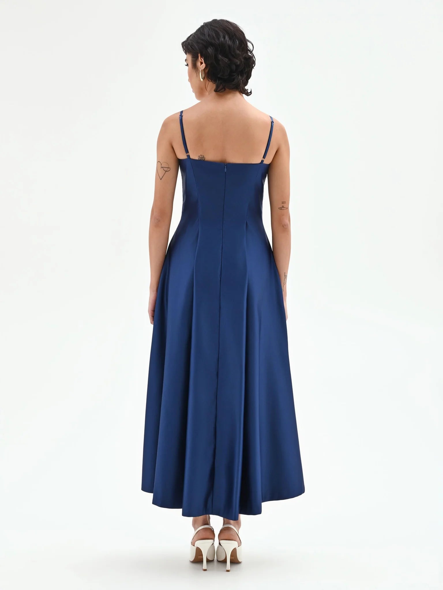 Abito svasato in raso strutturato Donna - Rinascimento - World Fashion
