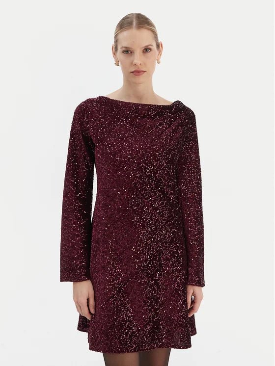 Abito velluto con paillettes Donna - RINASCIMENTO - CFC0126781003 - World Fashion