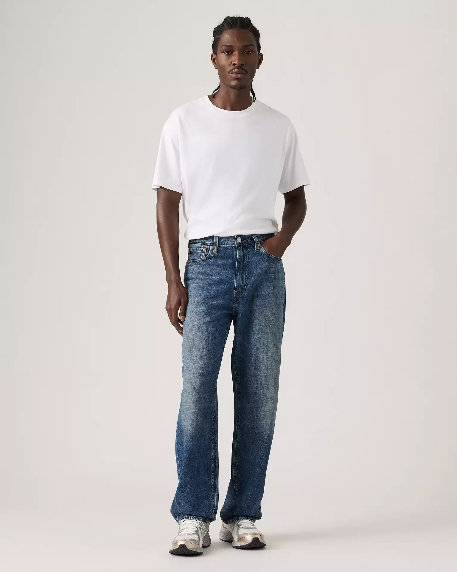 Levis - Jeans 568 dritti larghi Linen+Denim - Uomo