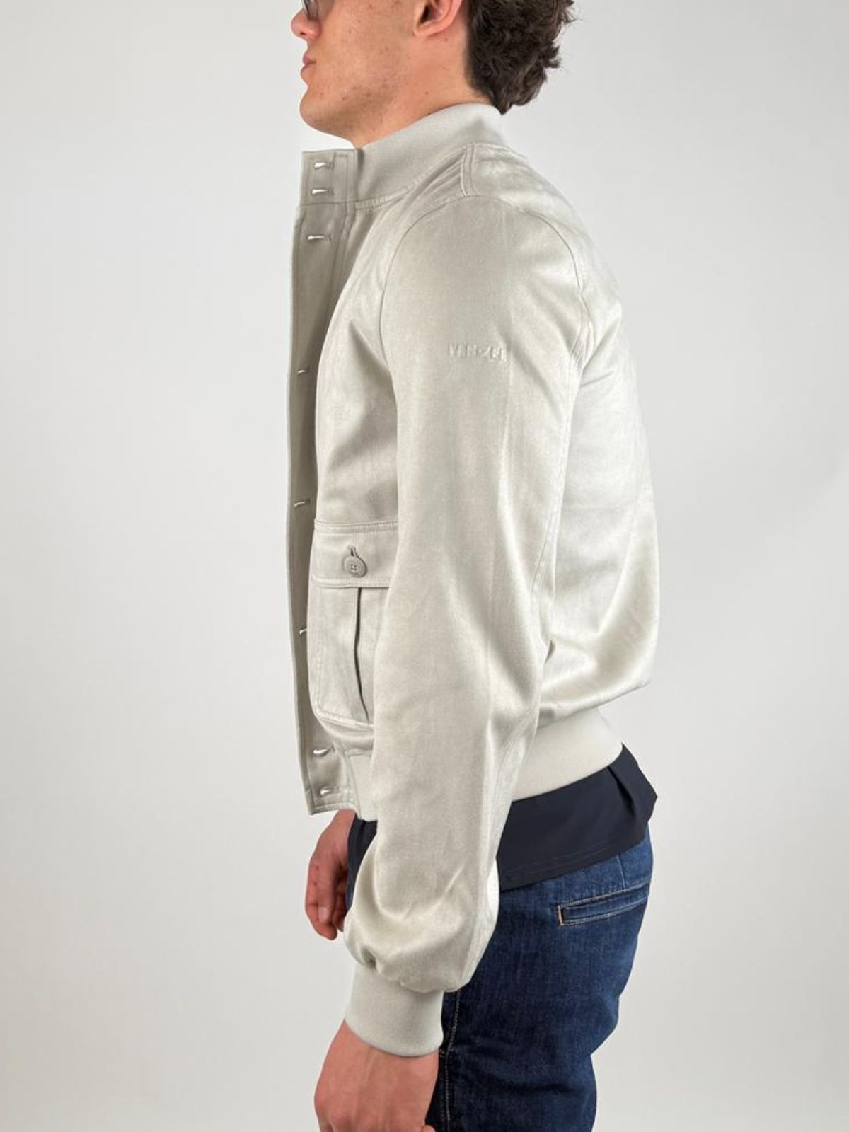 Yes Zee - Giubbino  Tipo Bomber In Tessuto Soft-Touch - Uomo