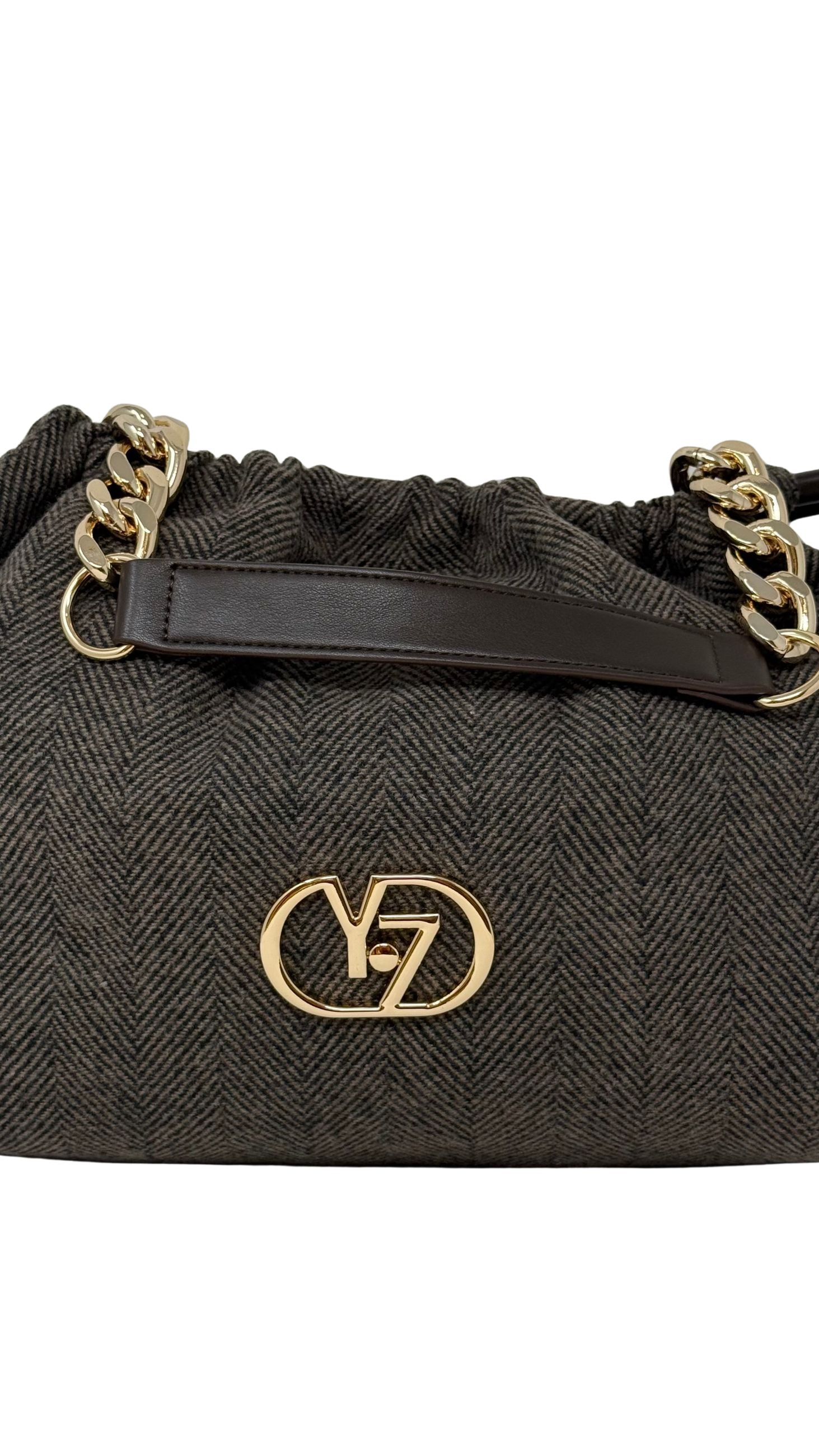 Yes Zee - Borsa A Spalla Con Catena E Arricciatura - Donna