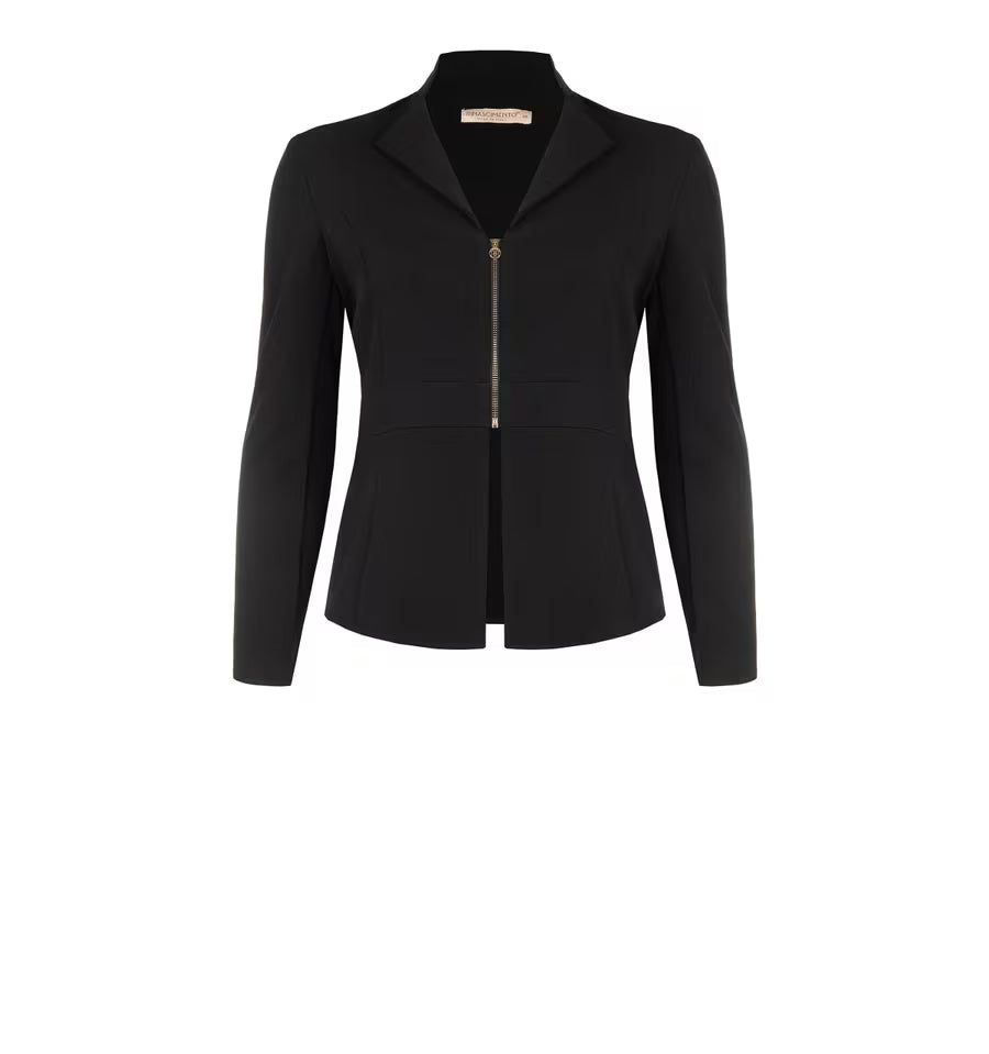 Rinascimento Curvy - Giacca zip in tessuto crepe - Donna