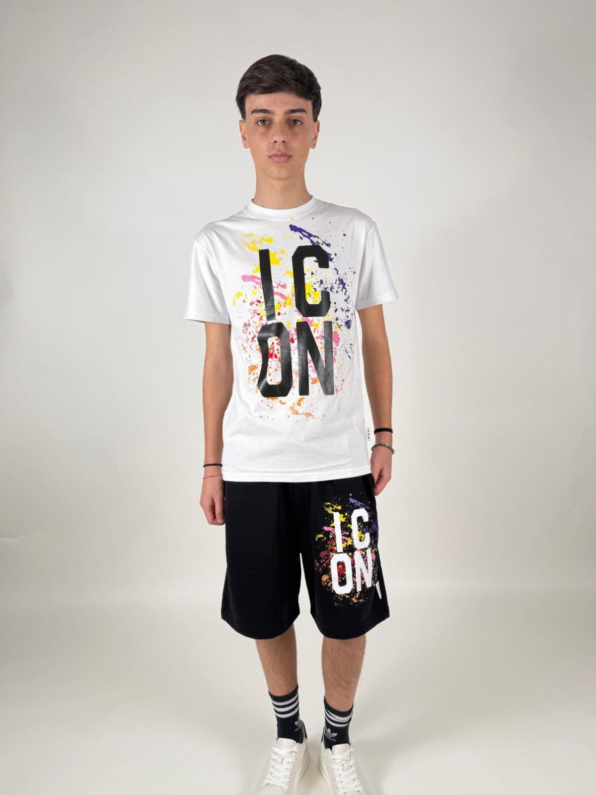 Bermuda C/Logo Multicolor Uomo - Icon - World Fashion