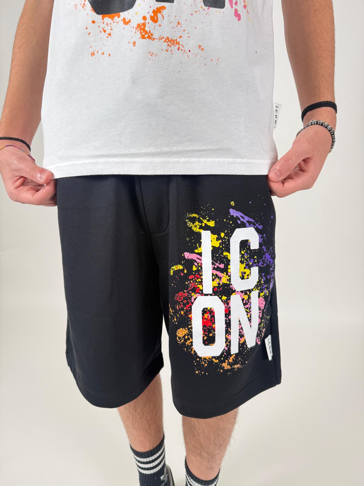 Bermuda C/Logo Multicolor Uomo - Icon - World Fashion