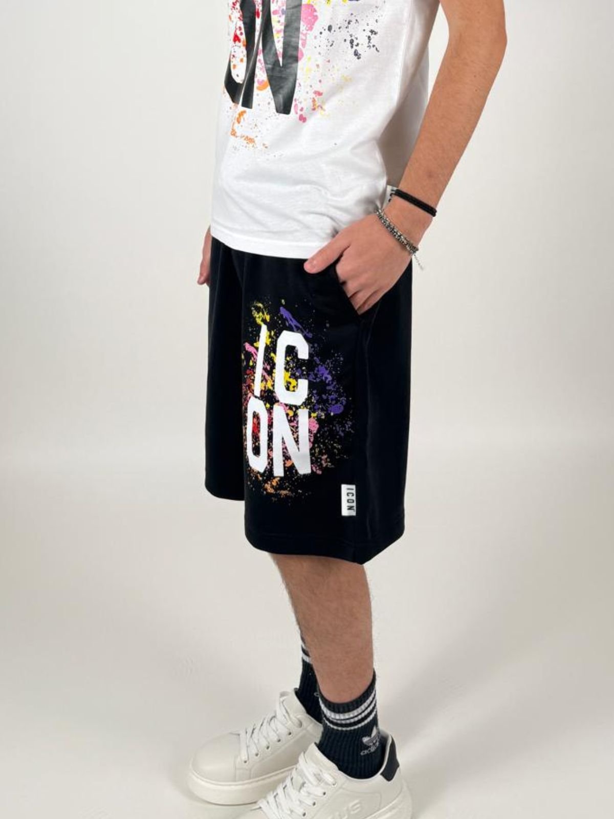 Bermuda C/Logo Multicolor Uomo - Icon - World Fashion