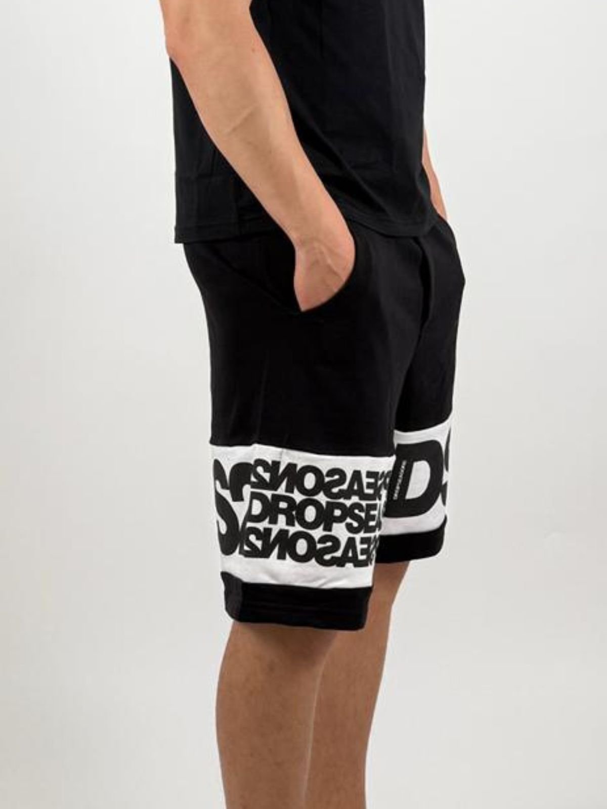 Bermuda in cotone con inserto logato Uomo - Ds2 - World Fashion