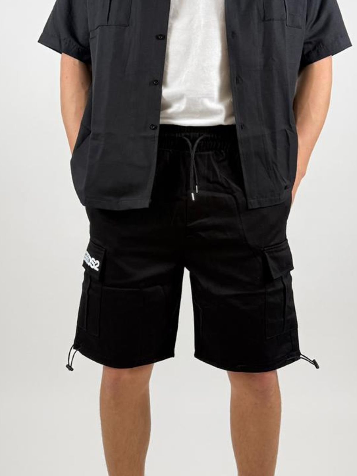 Bermuda in misto cotone con tasconi Uomo - Ds2 - World Fashion