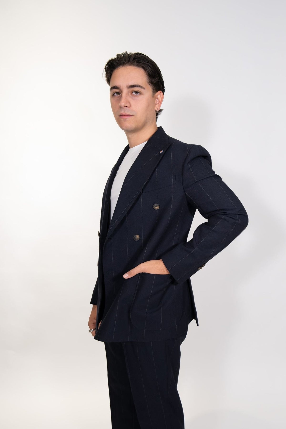 Bharnaba - Abito gessato Conero - Uomo - World Fashion