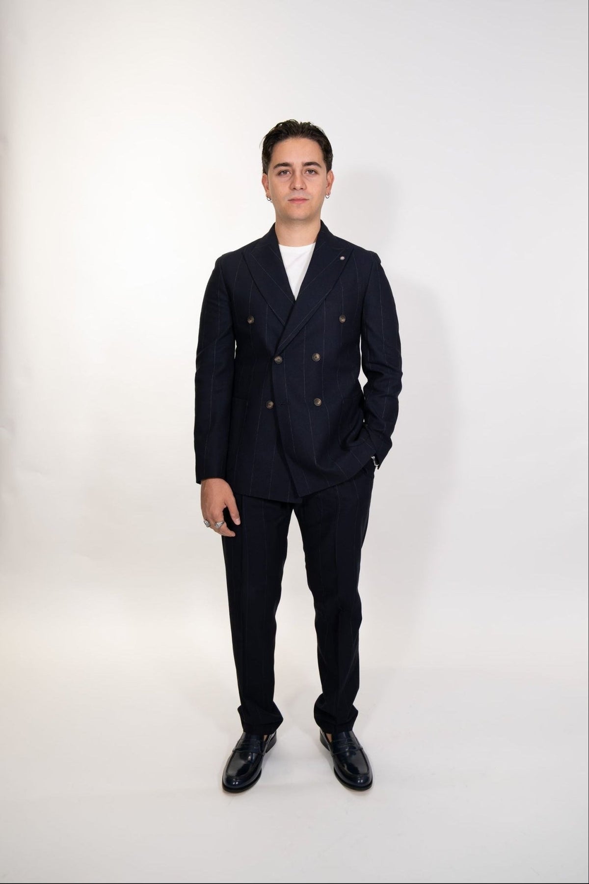 Bharnaba - Abito gessato Conero - Uomo - World Fashion