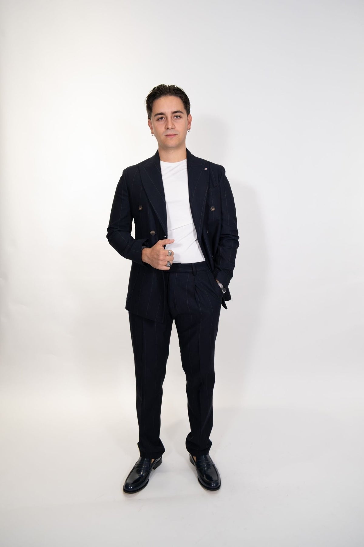 Bharnaba - Abito gessato Conero - Uomo - World Fashion