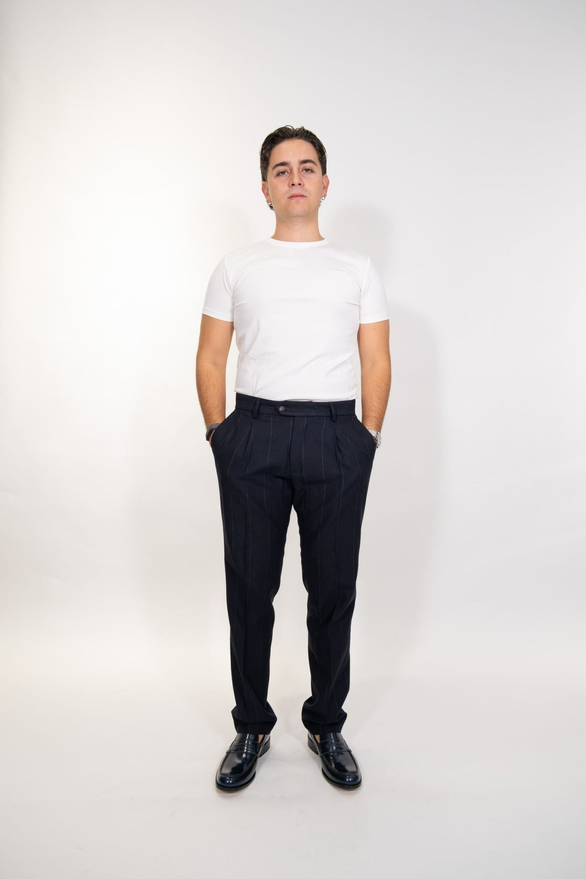 Bharnaba - Abito gessato Conero - Uomo - World Fashion