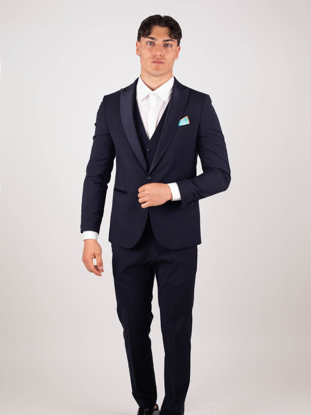 Bharnaba - Abito + gilet punta a lancia - Uomo - World Fashion