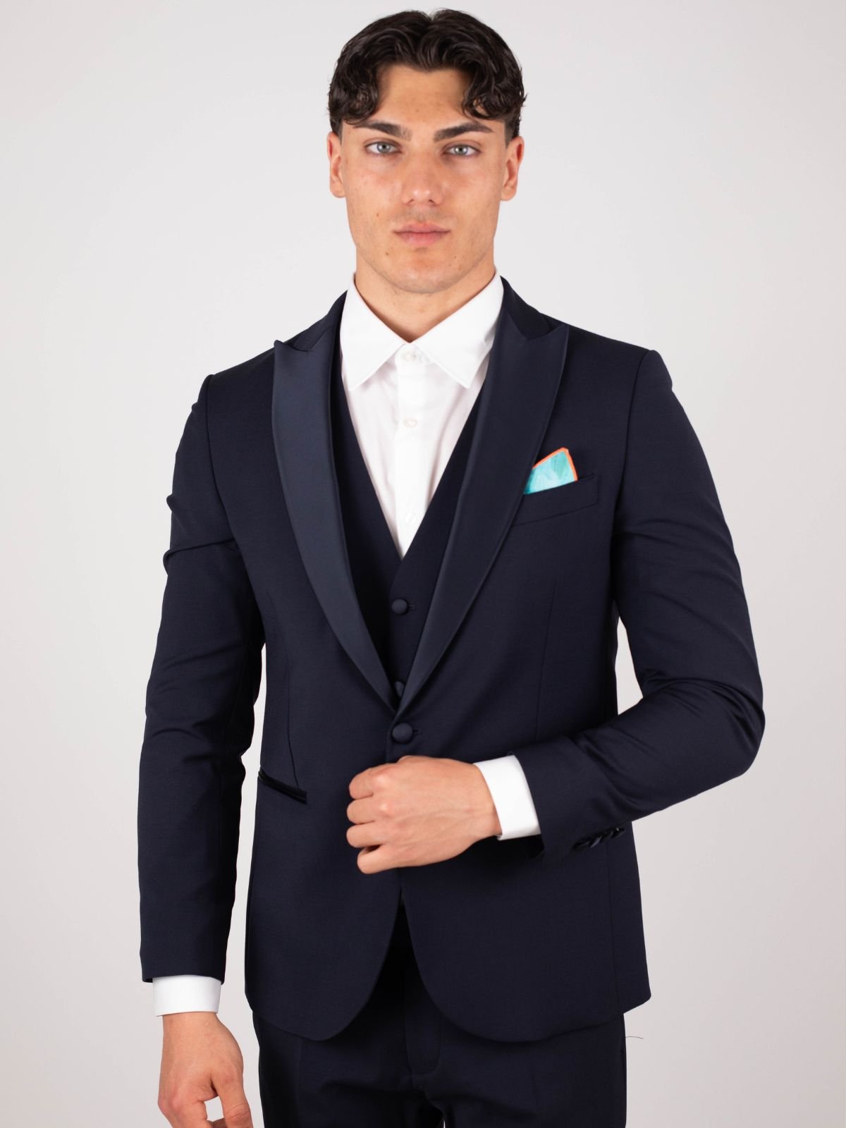 Bharnaba - Abito + gilet punta a lancia - Uomo - World Fashion