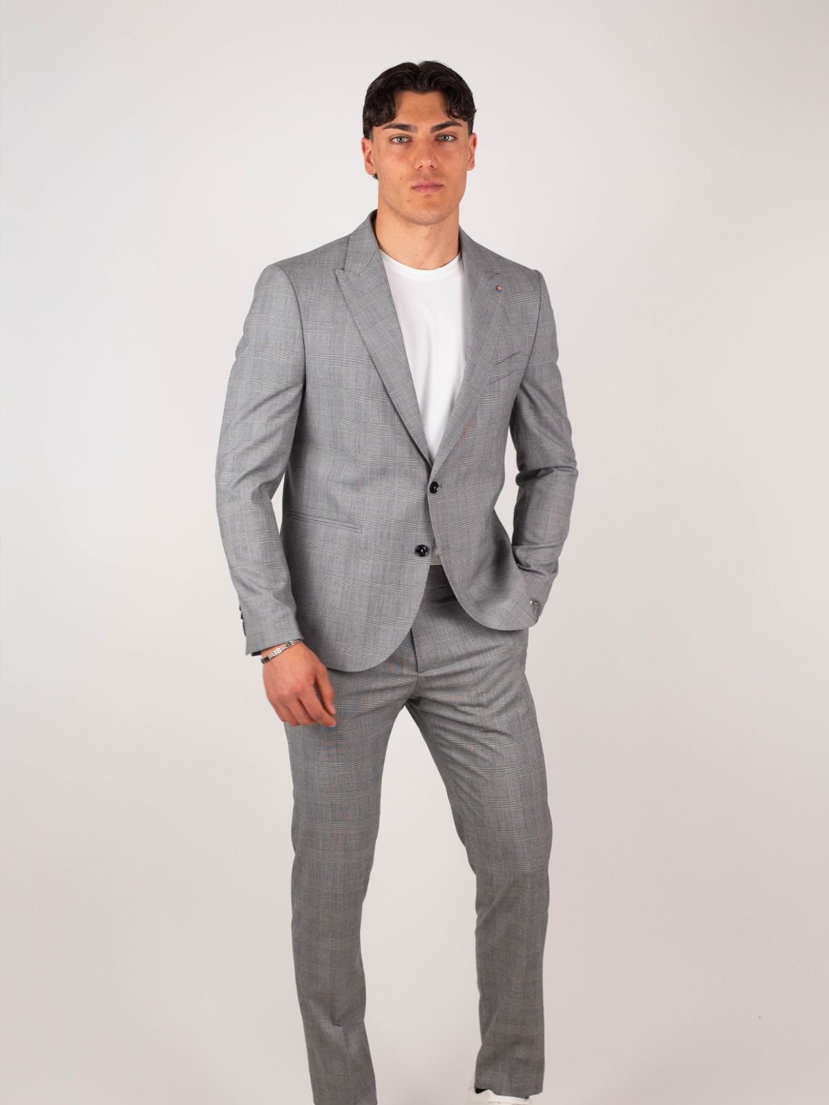 Bharnaba - Abito Monopetto Principe Di Galles - Uomo - World Fashion