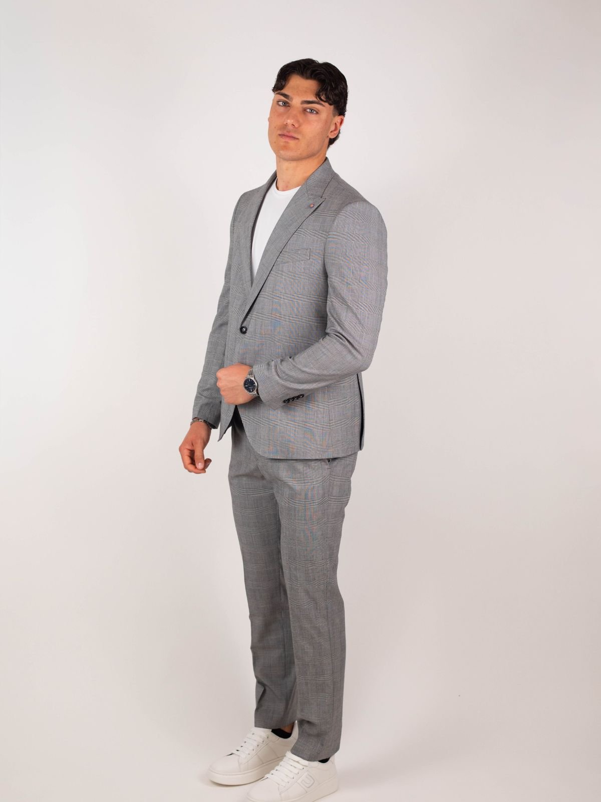 Bharnaba - Abito Monopetto Principe Di Galles - Uomo - World Fashion