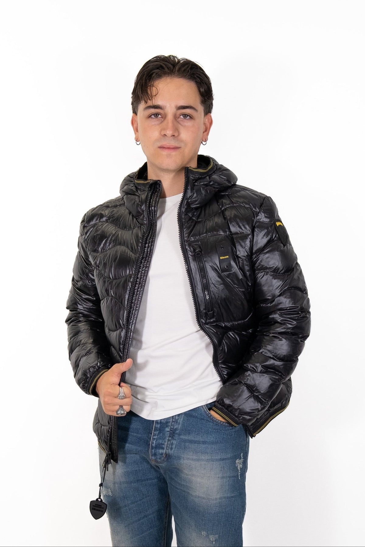 Blauer - Giubbino corto imbottitura piuma Wave - Uomo - World Fashion
