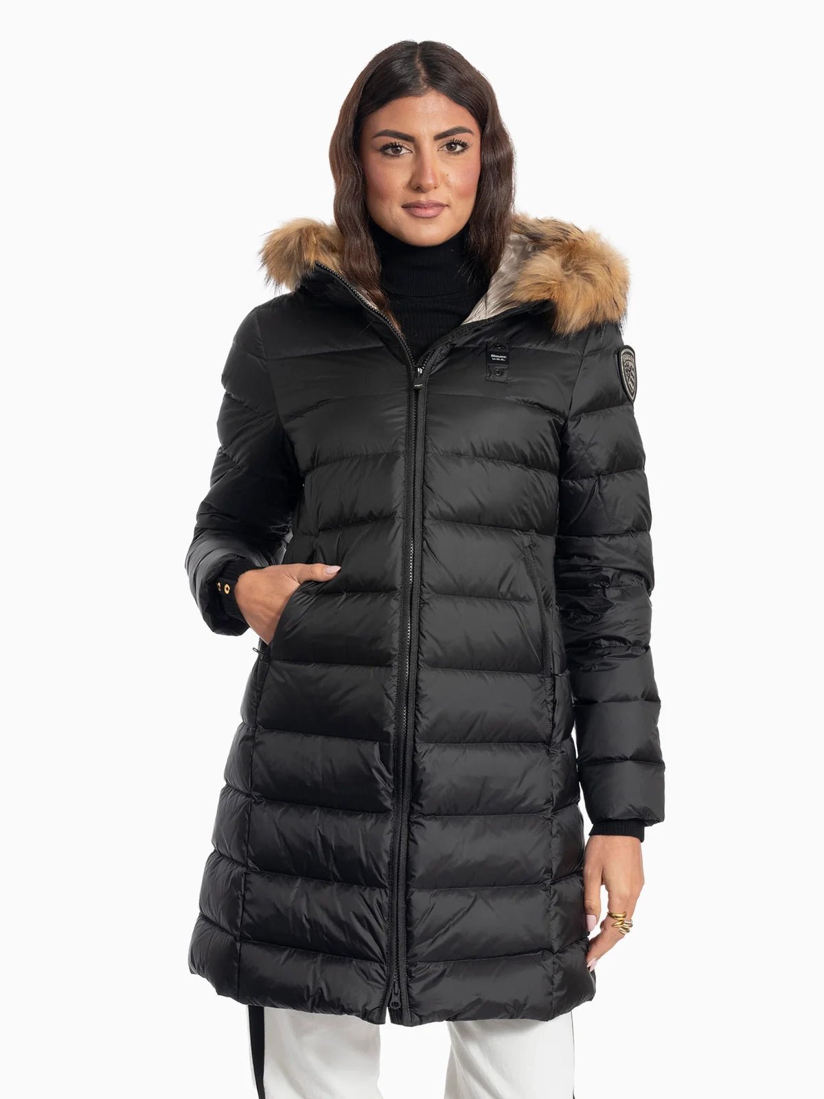 Blauer - GIUBBINO LUNGO CON PELO - Donna - World Fashion