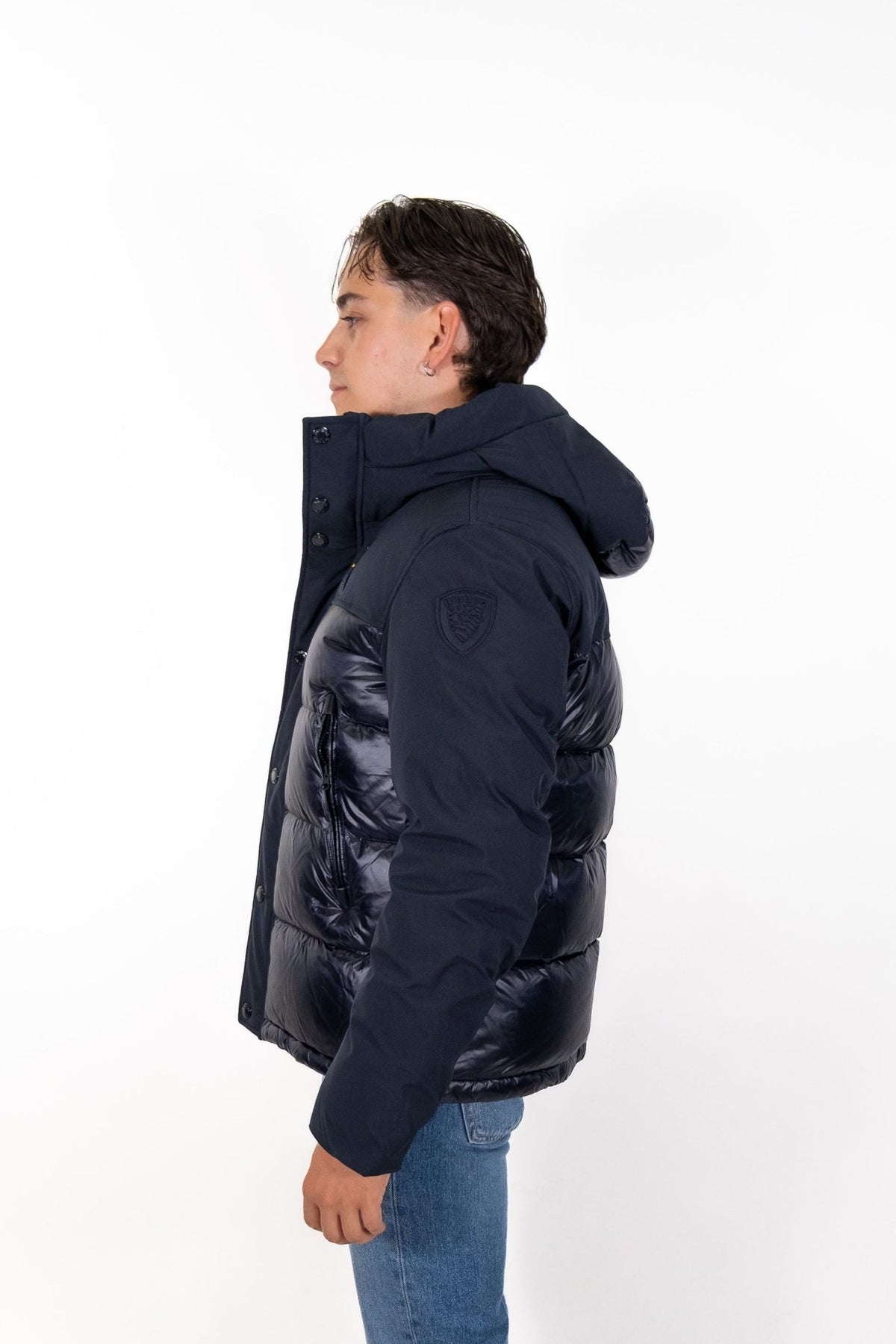 Blauer - Giubbino Nylon e Neoprene Brook - Uomo - World Fashion