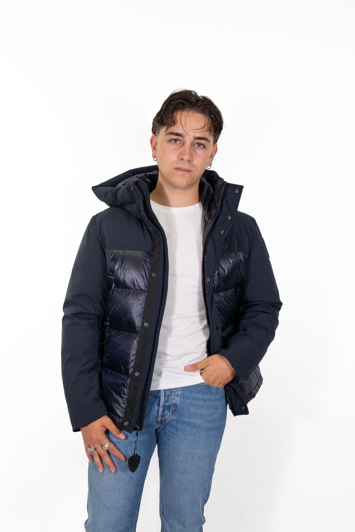Blauer - Giubbino Nylon e Neoprene Brook - Uomo - World Fashion