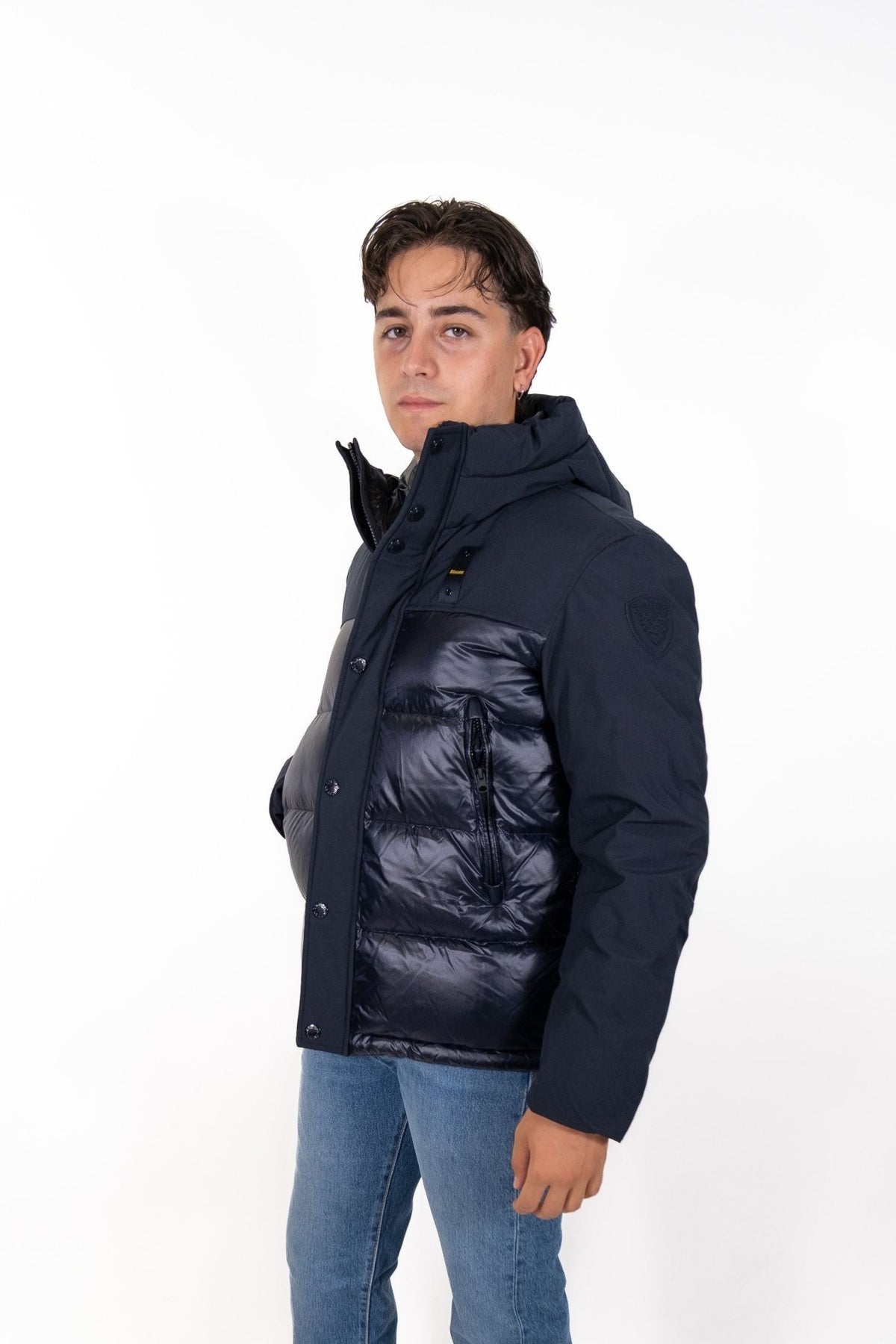 Blauer - Giubbino Nylon e Neoprene Brook - Uomo - World Fashion